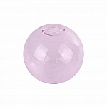 1 Boule en verre ronde à remplir de 12mm Rose