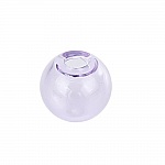 10 Boules en verre ronde de 12mm Violet à remplir