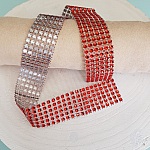 Ruban Strass N°03 Rouge par 0.50 cm.
