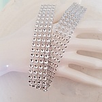 Ruban Strass Argent par 0.22 cm Par 2 pièces.