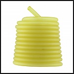 1 mètre cordon Pvc Creux 5 mm Jaune