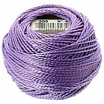 Coton perlé à broder, Lilas, en bobine, DMC N° 5 - 10 g