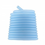 1 mètre cordon Pvc Creux 6,5 mm Aquamarine 1