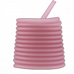 1 mètre cordon Pvc Creux 6,5 mm Prune