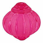 Perle Lucite Forme Lampion Striée Fushia