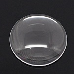 Cabochon Rond 20 mm en verre loupe transparent N°08
