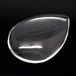 Cabochon Goutte 18 x 25 mm en verre loupe transparent N°25