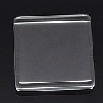 Cabochon Carré 25 x 25 mm en verre Tuile transparent N°29