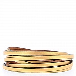 Cuir Or Mat de 05 mm Lisse par 20 cm