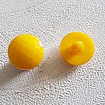 Boutons fantaisie, enfants, bébés Motif plat à facette N°05-01 Jaune 01