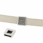 Passant 13 mm en Zamak N°04 Argent