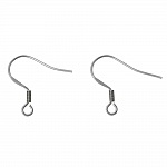Support Boucle d'oreille Hameçon Acier Inoxydable N°05 x 1 paire