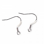 Support Boucle d'oreille Hameçon Acier Inoxydable N°06 x 1 paire