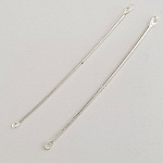 Breloque Barre 2 anneaux N°01 Argent 