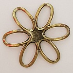 Breloque Fleur Métal N°003 Bronze