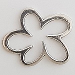 Breloque Fleur Métal N°004 Argent