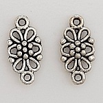 Breloque Fleur Métal N°067 Argent