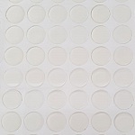 10 Cabochons autocollants en Résine de 25 mm Transparent