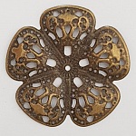Breloque Fleur Métal N°099 Estampe Bronze