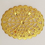 Breloque Fleur Métal N°103 Estampe Doré