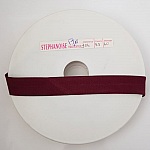 Biais uni tout textile  1 Mètre col 98 Bordeaux