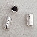 Perle passant tube Argent N°01