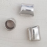 Perle passant tube Argent N°02