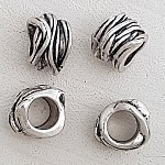 Perle passant tube Argent N°06