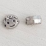 Perle métal Garçon 3D argent N°03