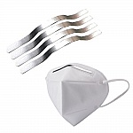 100 pièces Bande pour pont de nez Thermocollant accessoire masque N°01 Barre de nez Barrette nasal attache Masque.