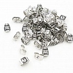 10 Poussoirs Boucles d'oreilles argent Vieilli