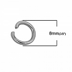 2 Anneaux de jonction ouvert 08 mm Inoxydable