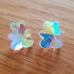 Breloque Pendentif en verre facetté ours N°03-01