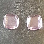 Breloque Pendentif en verre facetté carré N°02-01