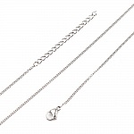 Collier N°05-02 en acier inoxydable maille cheval de 45 cm