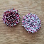 Fleur Tissus effilochée Fantaisie N°07