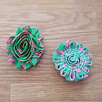 Fleur Tissus effilochée Fantaisie N°15