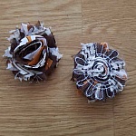 Fleur Tissus effilochée Fantaisie N°37