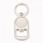 Porte clé décapsuleur 25 mm argent N°03