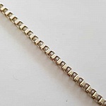 Chaine maille carré 4 mm Argent
