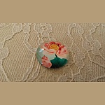 cabochon rond en verre 20mm fleur 01-048 