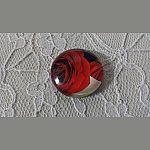 cabochon rond en verre 20mm fleur 01-027 