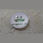 cabochon rond en verre 25mm moustache 028 