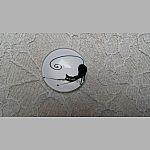 cabochon rond en verre 25mm chat 014 