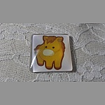 cabochon carré en verre 30mm 011 