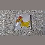 cabochon carré en verre 30mm 005 