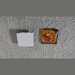 cabochon carré en verre 25mm 036 