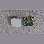 cabochon carré en verre 25mm 026 