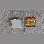 cabochon carré en verre 25mm 014 