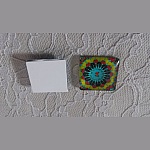 cabochon carré en verre 25mm 008 